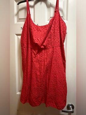 Old Navy red Eyelet Dress